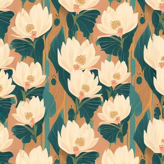 Art Deco Floral Pattern