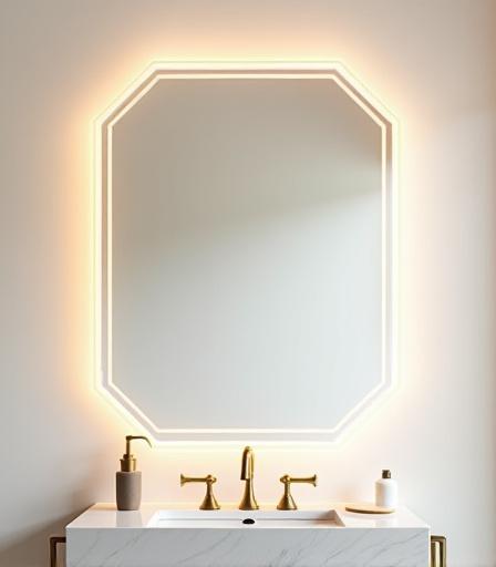 Geometric Bathroom Vanity Mirror