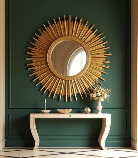 Sunburst Mirror for Entryway