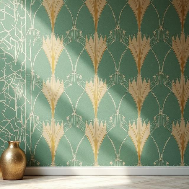 Art Deco Geometric Wallpaper Pattern